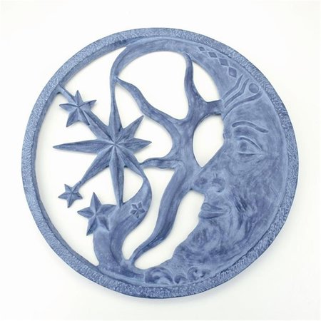 FIXTURESFIRST 26.50 x 26.50 x 1.50 in. Moon & Star Wall Plaque FI2468278